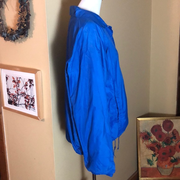 Vintage FORD MOTOR Size XL Blue Windbreaker Lined Snapfront Embroidered Logo NEW - Picture 2 of 10